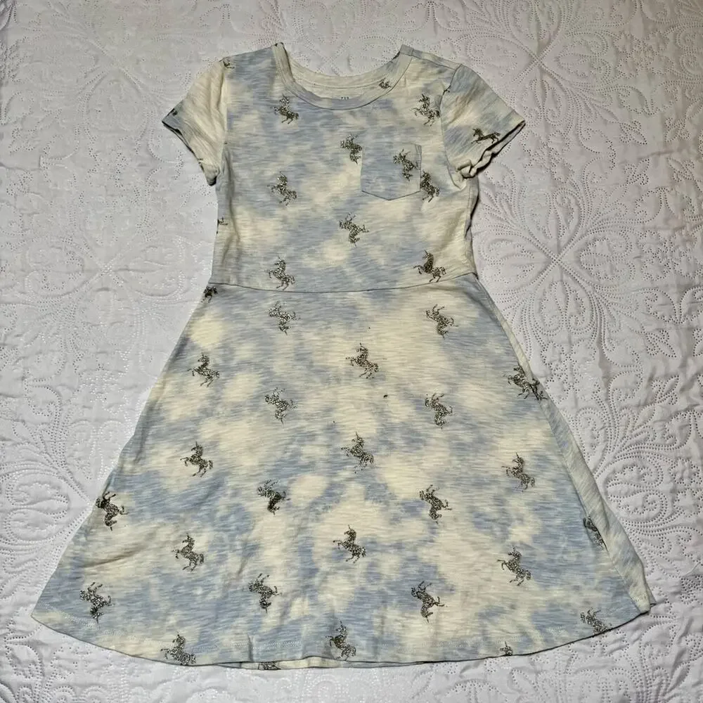 Gap Unicorn Tie Dye Dress Size 8